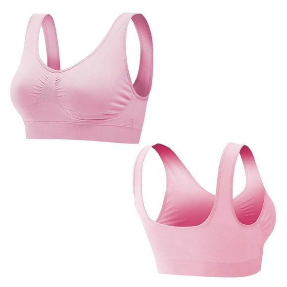 Yoga 3Pack Sport Bras Seamless Wire Free Weight Support Tank - Picture 15 of 16